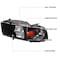 Spec-D Tuning 94-01 Dodge Ram Crystal Housing Headlight Black 2LH-RAM94JM-ABM - alternate 6